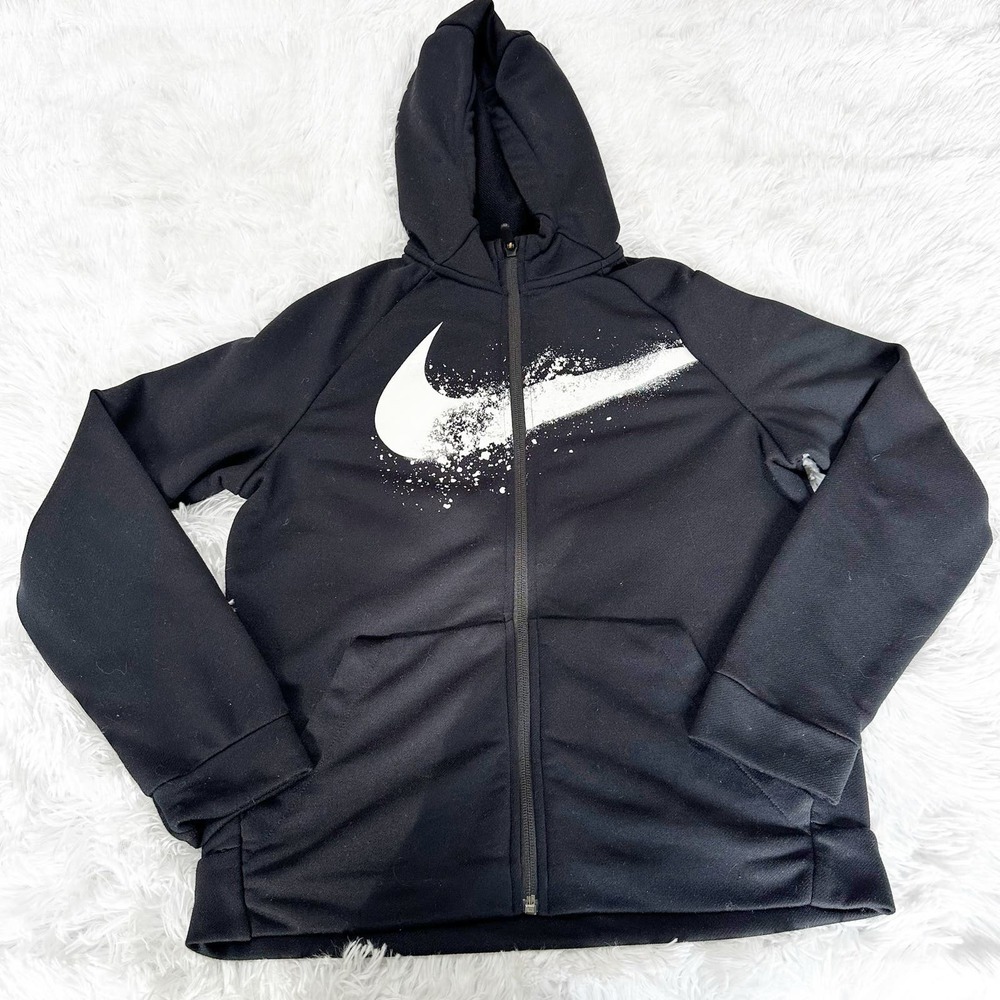 Youth Nike Black Hoodie Sweatshirt Size Large 14 - 16 Dri-Fit